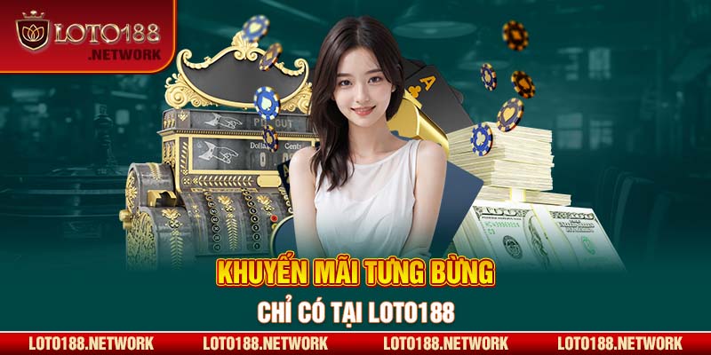 Khuyến mãi tưng bừng chỉ có tại LOTO188